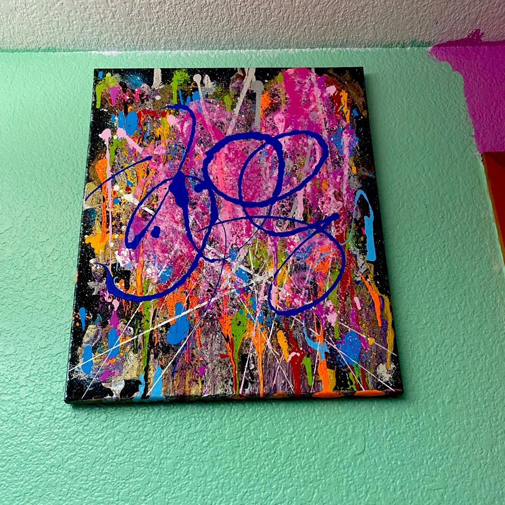 Abstract Art on a Variety of shapes and size Canvases.